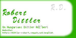 robert dittler business card